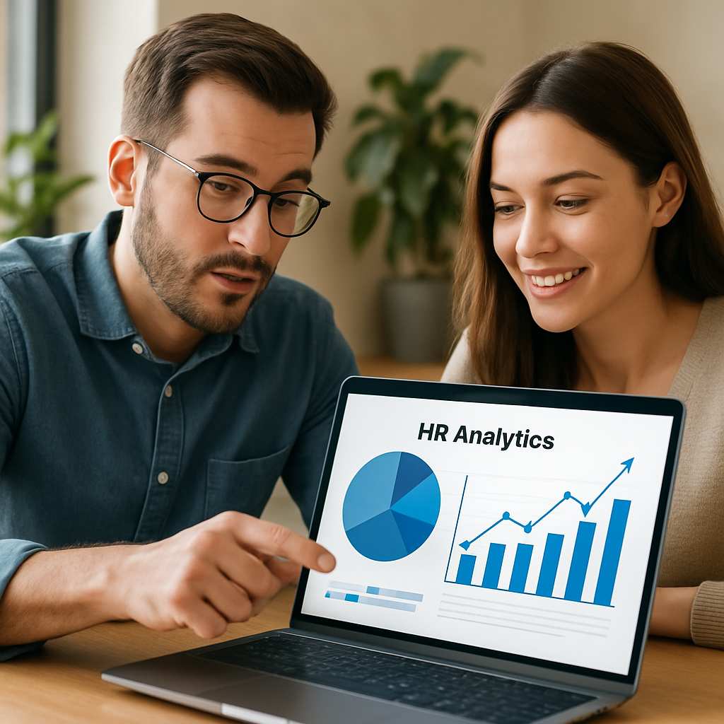 Data visualization chart showcasing HR metrics
