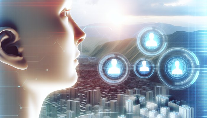 Futuristic AI Agents Visualization