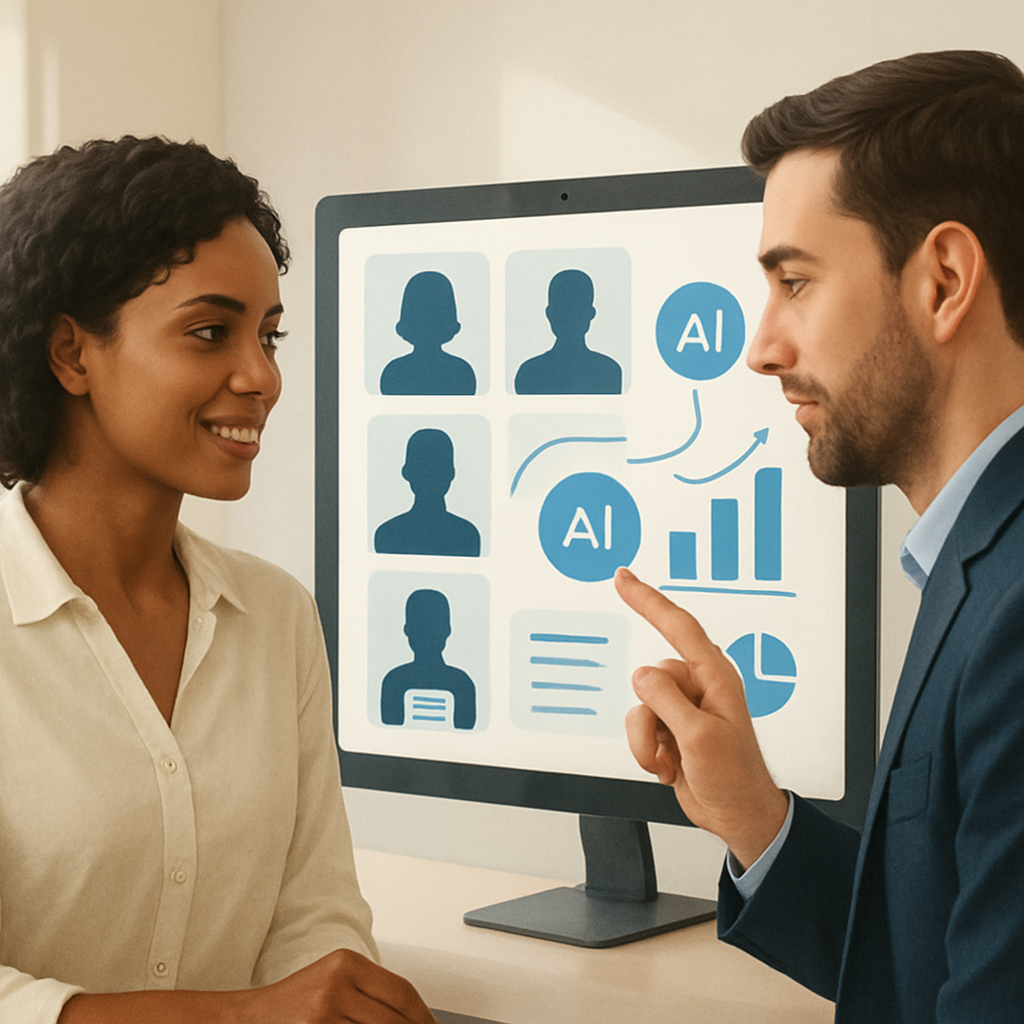modern digital recruitment interface