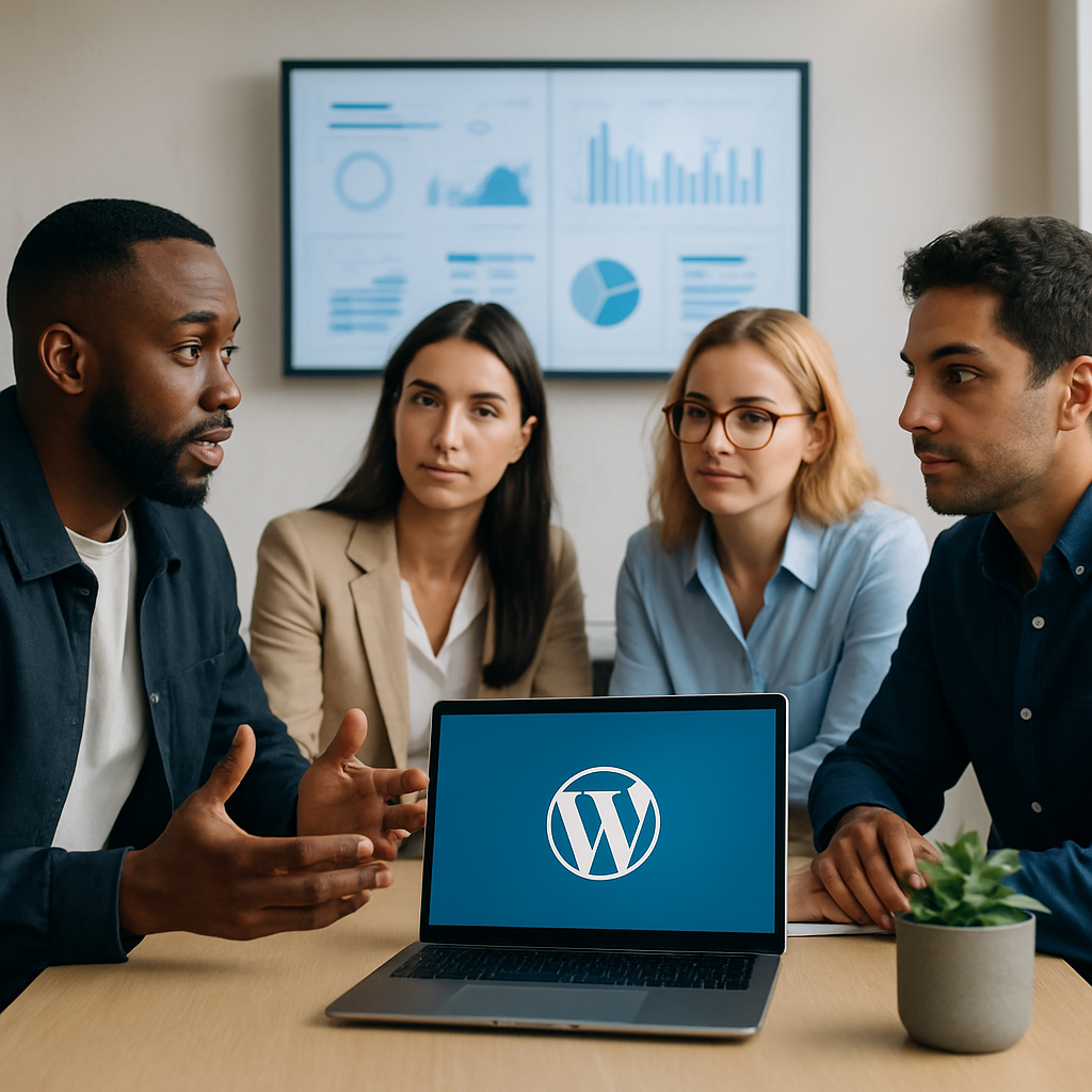 Equipo diverso analizando datos